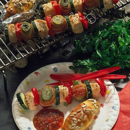 Bunte Spieße Rezept