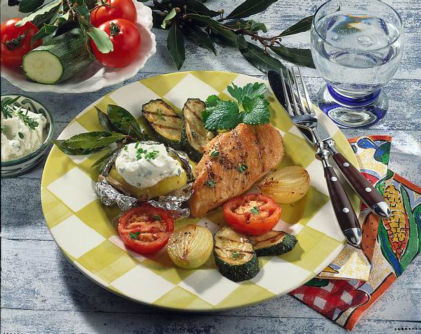Bunter Grill-Teller Rezept