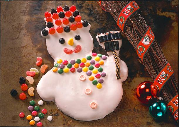 Bunter Honigkuchenschneemann Rezept Bunter Honigkuchenschneemann Rezept