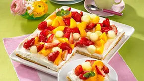 Bunter Obstkuchen Rezept - Foto: LECKER @ Bauer Media Group Bunter Obstkuchen Rezept - Foto: LECKER @ Bauer Media Group