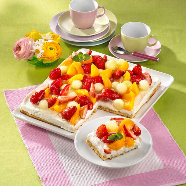 Bunter Obstkuchen Rezept Bunter Obstkuchen Rezept