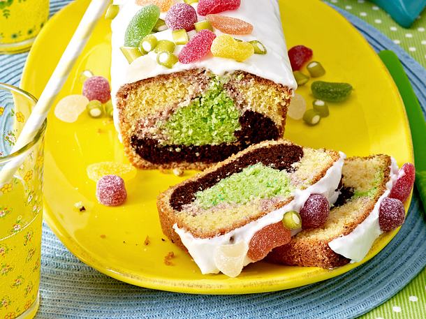 Bunter Papageien-Kastenkuchen Rezept Bunter Papageien-Kastenkuchen Rezept