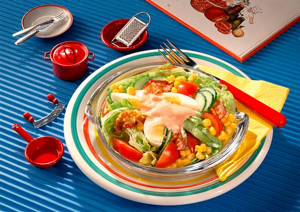 Bunter Salat nach Chef-Art Rezept Bunter Salat nach Chef-Art Rezept