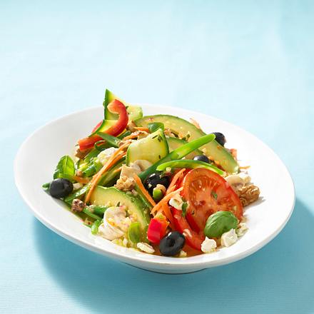 Bunter Weltklasse-Salat mit Kresse Rezept Bunter Weltklasse-Salat mit Kresse Rezept
