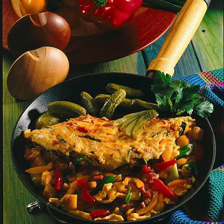 Buntes Bauernfrühstück Rezept Buntes Bauernfrühstück Rezept