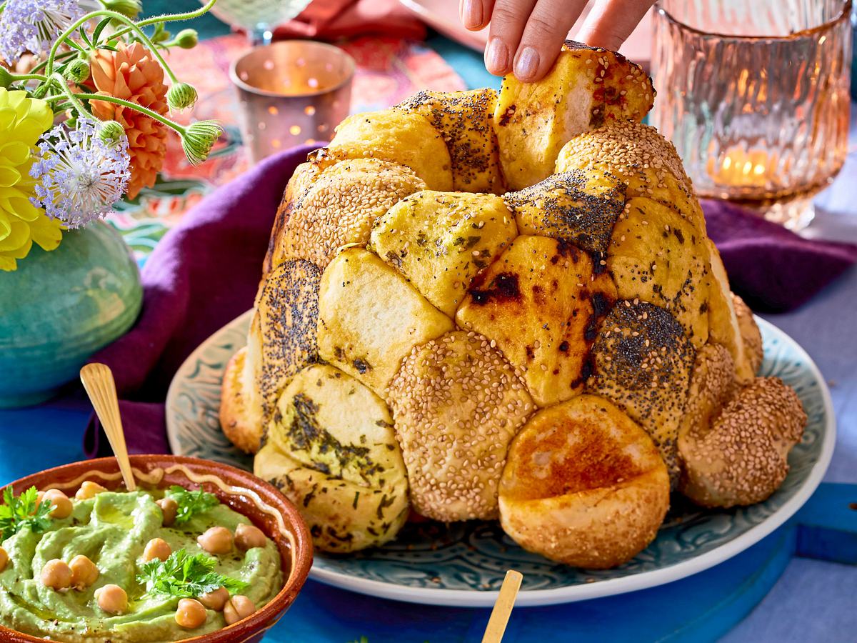 Buntes Zupfbrot für viele Genießer Rezept