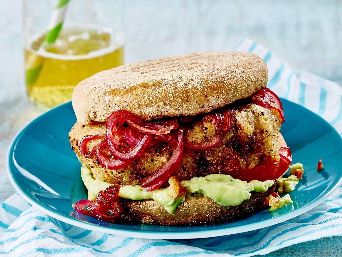 Burger mit Amaranth-Patties Rezept