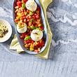 Burrata mit Regenbogen-Toamten-Melonen-Salat Rezept - Foto: House of Food / Bauer Food Experts KG