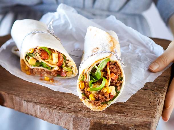 Burrito mit Feldsalat Rezept Burrito mit Feldsalat Rezept