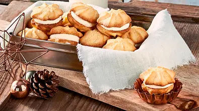 Butterküsschen mit Orangencreme Rezept - Foto: LECKER @ Bauer Media Group