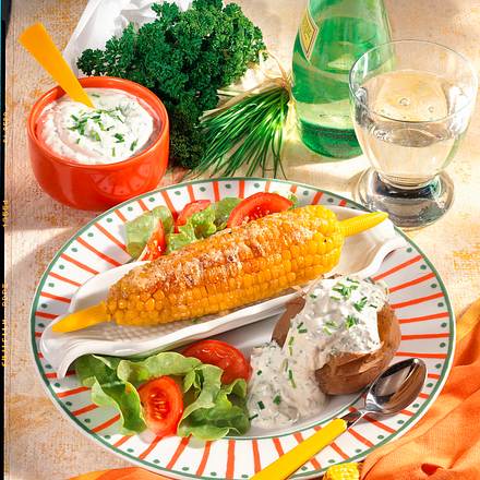 Buttermais zu Backkartoffeln Rezept Buttermais zu Backkartoffeln Rezept