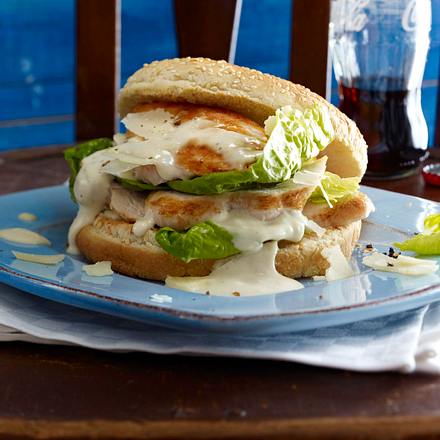 Caeasar Salad-Burger Rezept Caeasar Salad-Burger Rezept