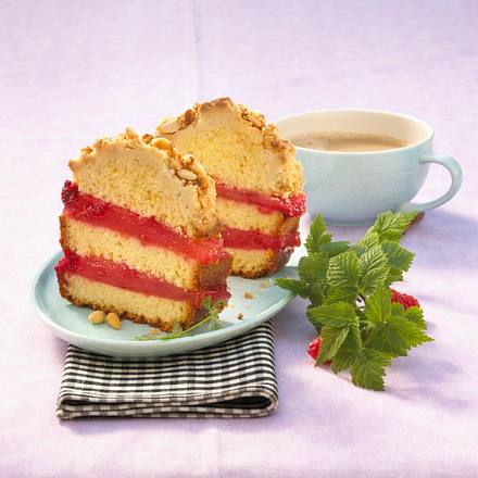 Campari-Mango-Sandkuchen mit Pinienstreusel Rezept