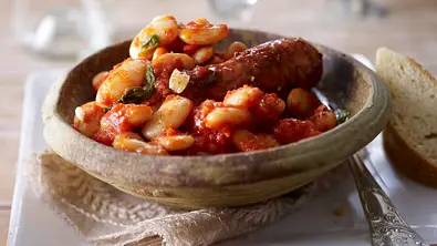 Cannellini (weiße Bohnen) mit Salsicce Rezept - Foto: LECKER @ Bauer Media Group