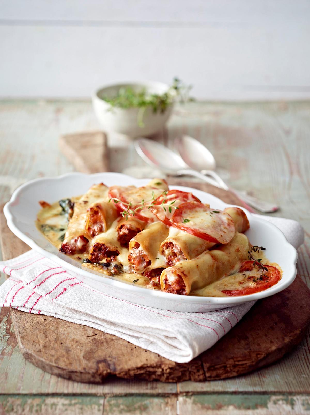 Cannelloni Bolognese alla Norma Rezept Cannelloni Bolognese alla Norma Rezept