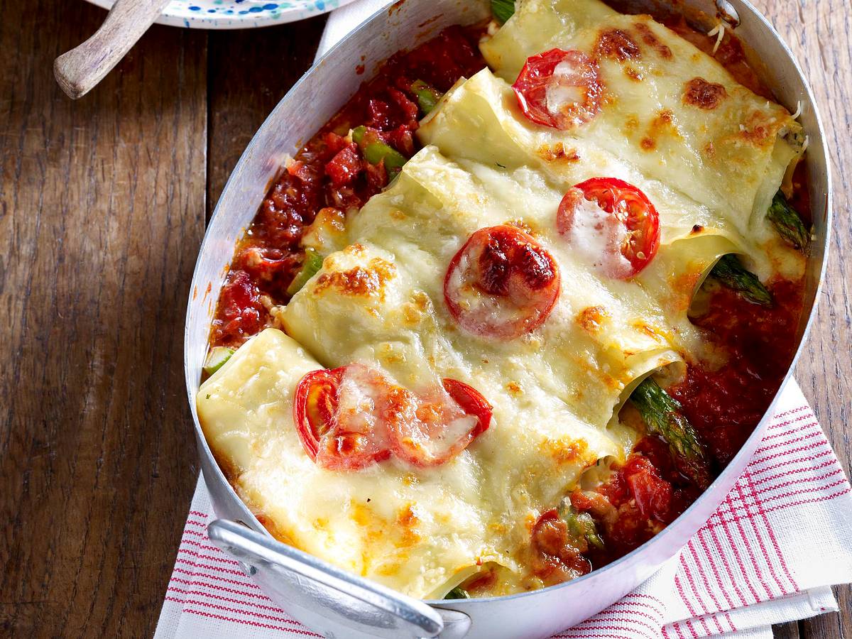 Cannelloni mit Forellen und grünem Spargel Rezept