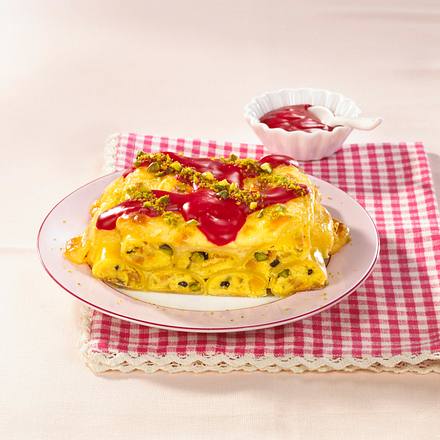 Cannelloni mit Marzipan und Himbeersoße Rezept