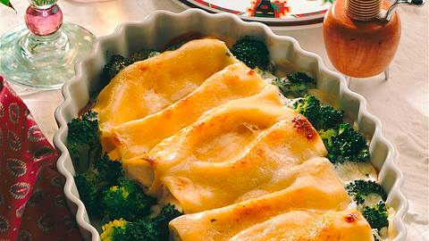 Cannelloni mit Quarkfüllung und Broccoli Rezept - Foto: Neckermann