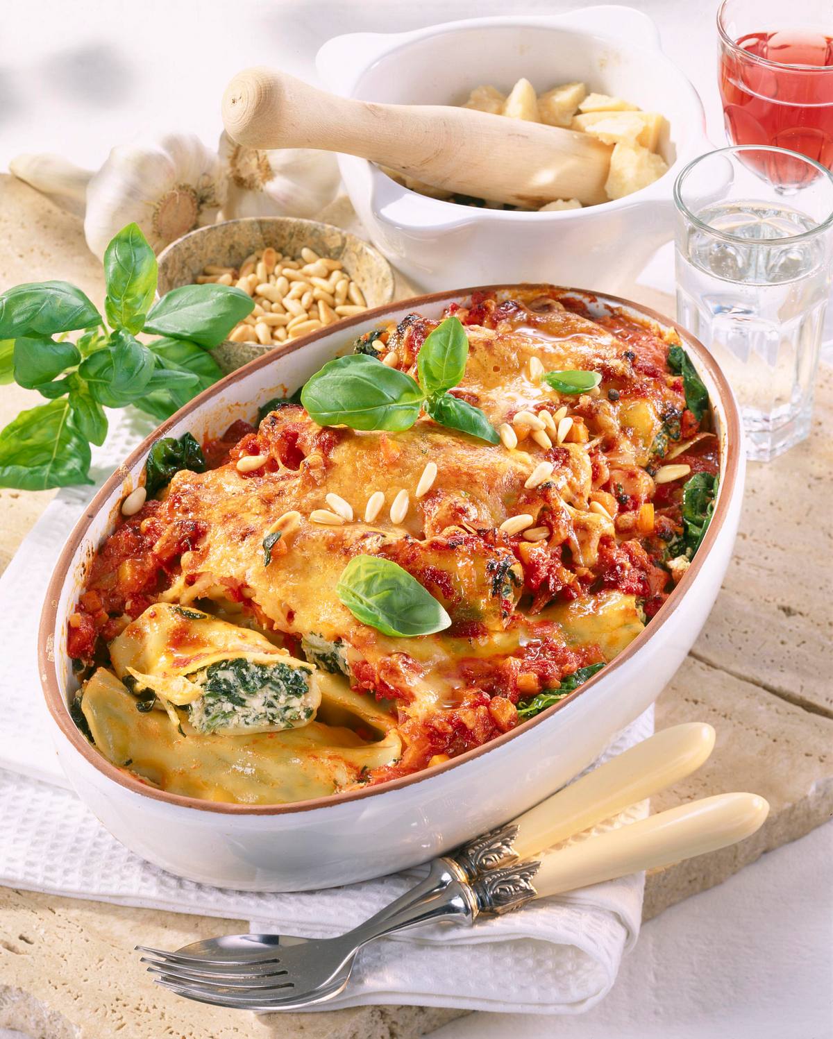 Cannelloni mit Ricotta-Spinat-Füllung Rezept