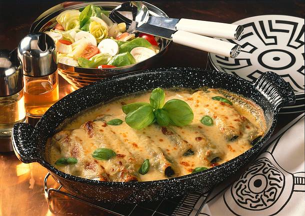 Cannelloni mit Spinat-Füllung Rezept Cannelloni mit Spinat-Füllung Rezept
