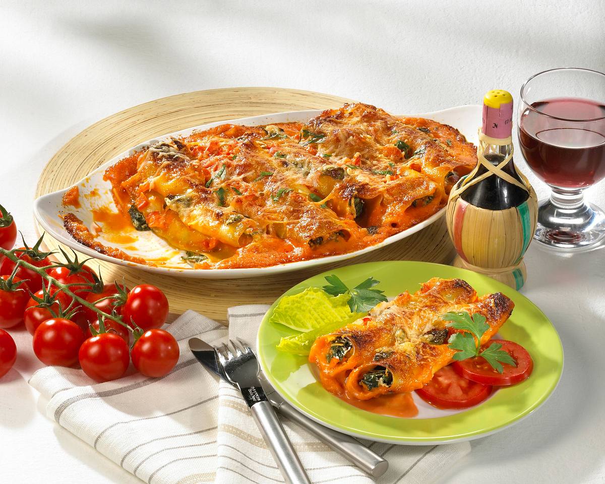 Cannelloni mit Spinat-Ricotta-Füllung Rezept