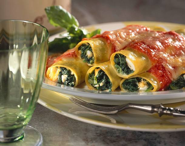 Cannelloni mit Spinatfüllung Rezept Cannelloni mit Spinatfüllung Rezept
