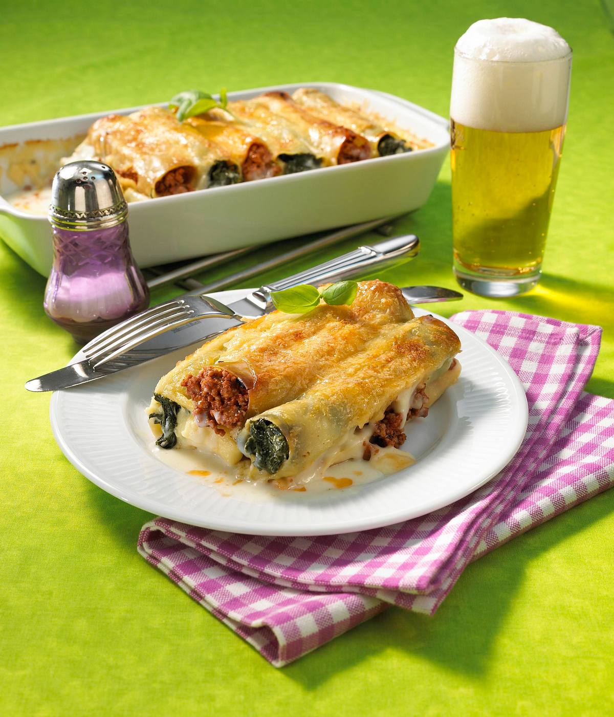 Cannelloni mit zweierlei Füllungen Rezept