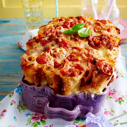 Cannelloni-Pie mit Bolognesesoße Rezept Cannelloni-Pie mit Bolognesesoße Rezept