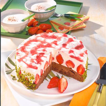 Cappuccino-Schoko-Erdbeer-Torte Rezept