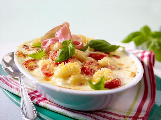 Caprese-Auflauf mit Gnocchi Rezept Caprese-Auflauf mit Gnocchi Rezept