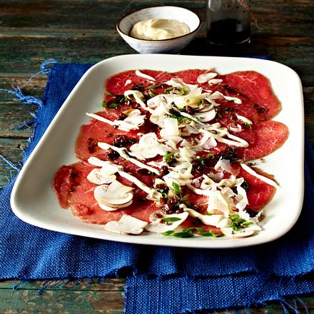 Carpaccio mit Pilzen Rezept Carpaccio mit Pilzen Rezept