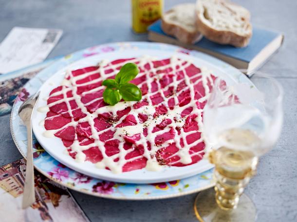 Carpaccio nach Cipriani Rezept Carpaccio nach Cipriani Rezept