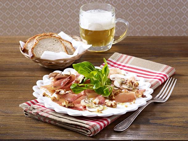 Carpaccio vom Südtiroler Speck Rezept Carpaccio vom Südtiroler Speck Rezept