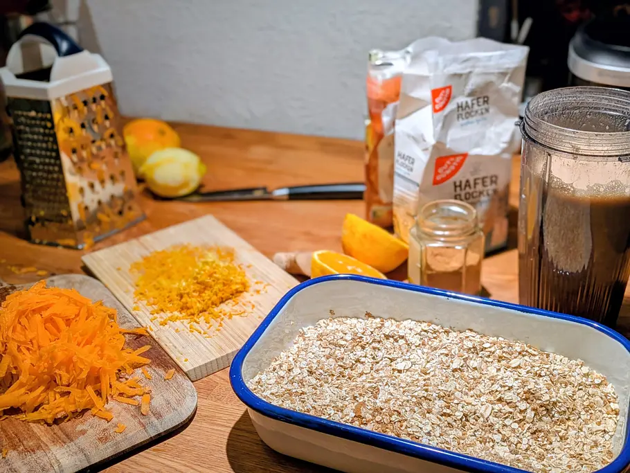 Carrot Cake Baked Oats Zutaten