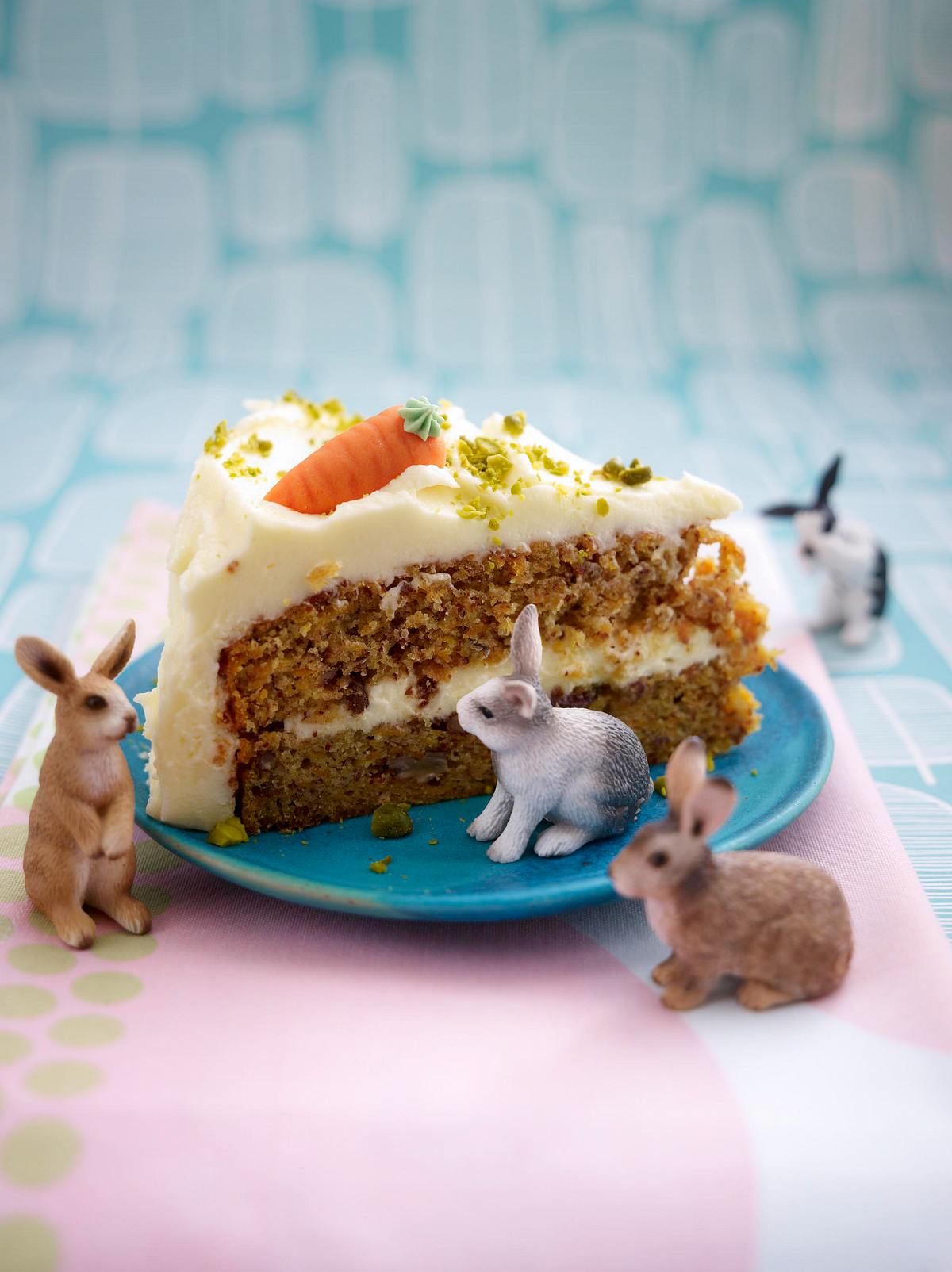 Carrot-Cake mit Pecannüssen und Frosting (Möhrenkuchen) Rezept