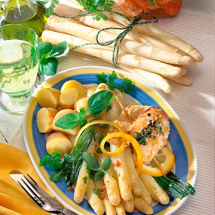 Catfish mit mariniertem Spargel Rezept