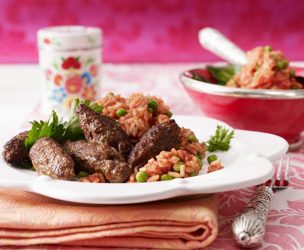 Cevapcici mit Djuvec Rezept Cevapcici mit Djuvec Rezept