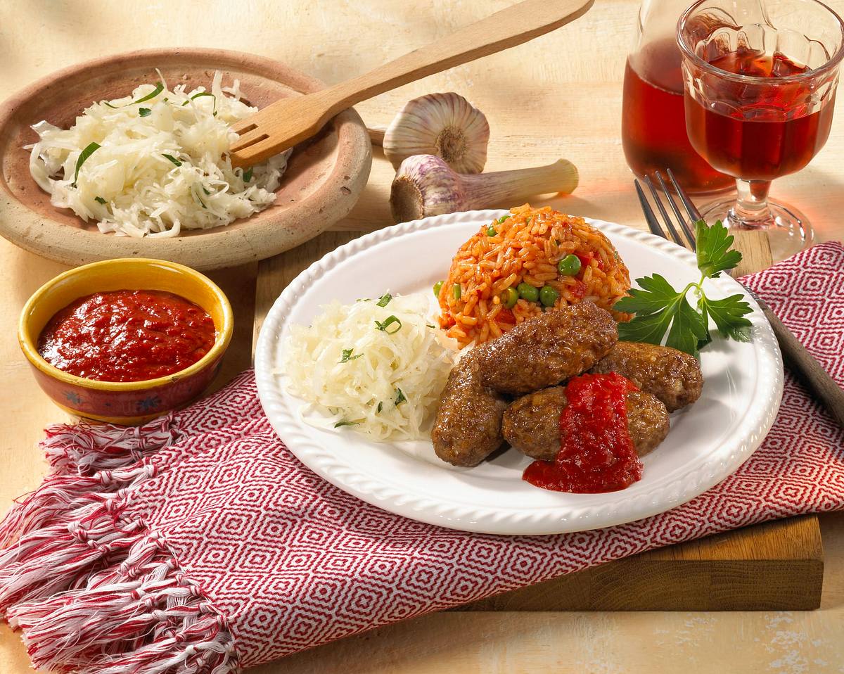 Cevapcici mit Djuvec-Reis Rezept