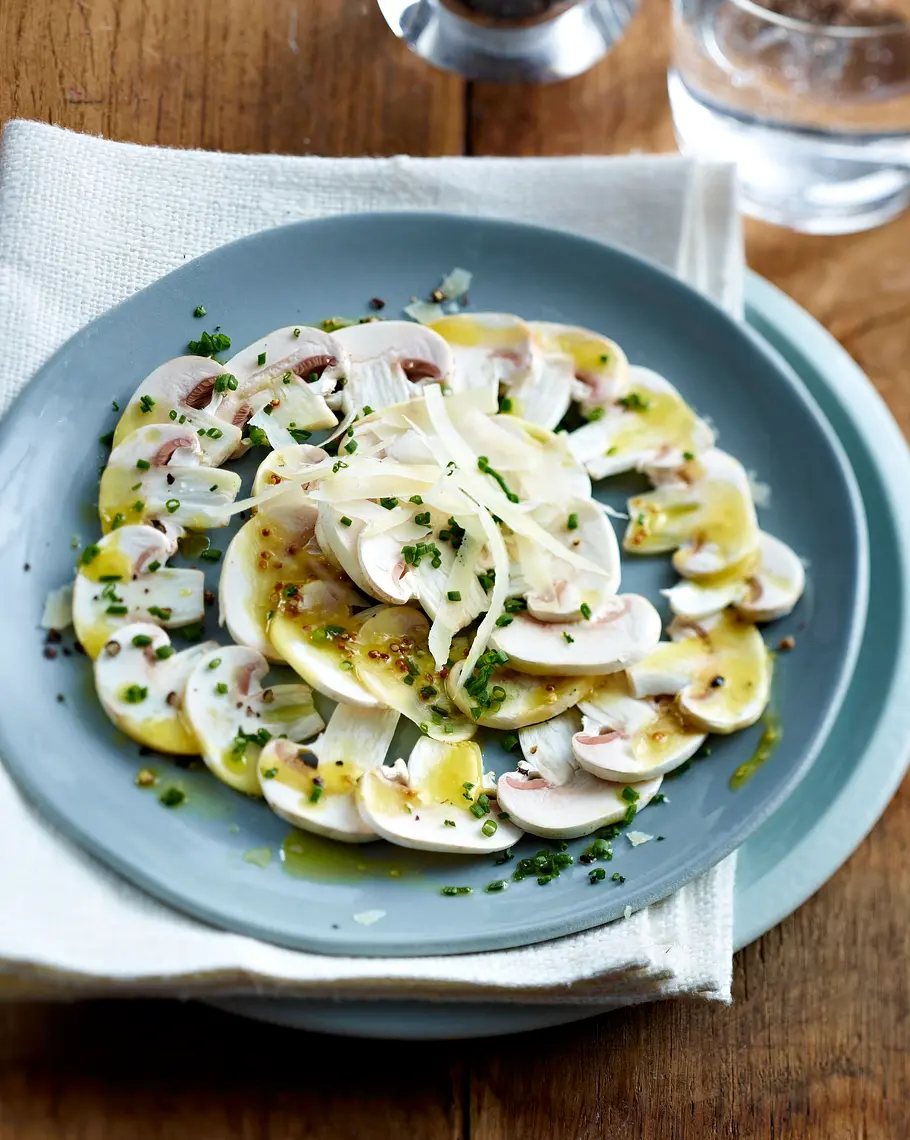Champignon-Carpaccio Rezept Champignon-Carpaccio Rezept