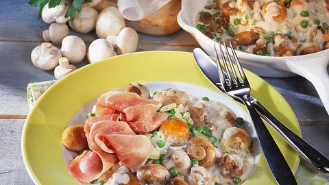 Champignon-Gorgonzola-Pfanne Rezept - Foto: House of Food / Bauer Food Experts KG