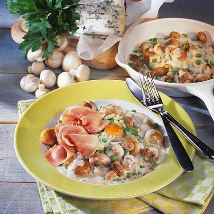 Champignon-Gorgonzola-Pfanne Rezept Champignon-Gorgonzola-Pfanne Rezept