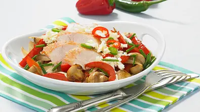 Champignon-Hähnchenpfanne Rezept - Foto: LECKER @ Bauer Media Group