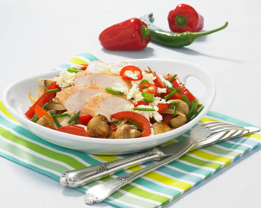 Champignon-Hähnchenpfanne Rezept Champignon-Hähnchenpfanne Rezept