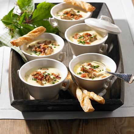 Champignon-Käse-Suppe Rezept