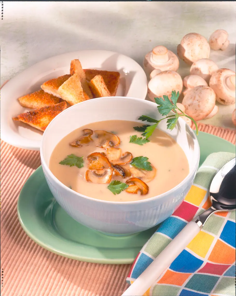 Champignon-Käse-Suppe Rezept Champignon-Käse-Suppe Rezept