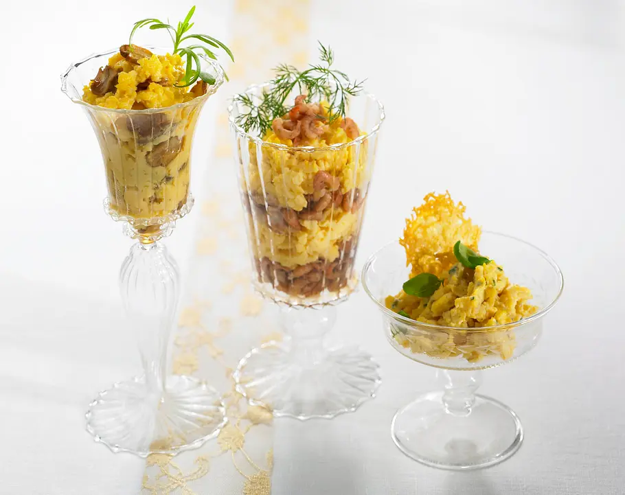 Champignon Rührei mit Trüffelbutter Rezept