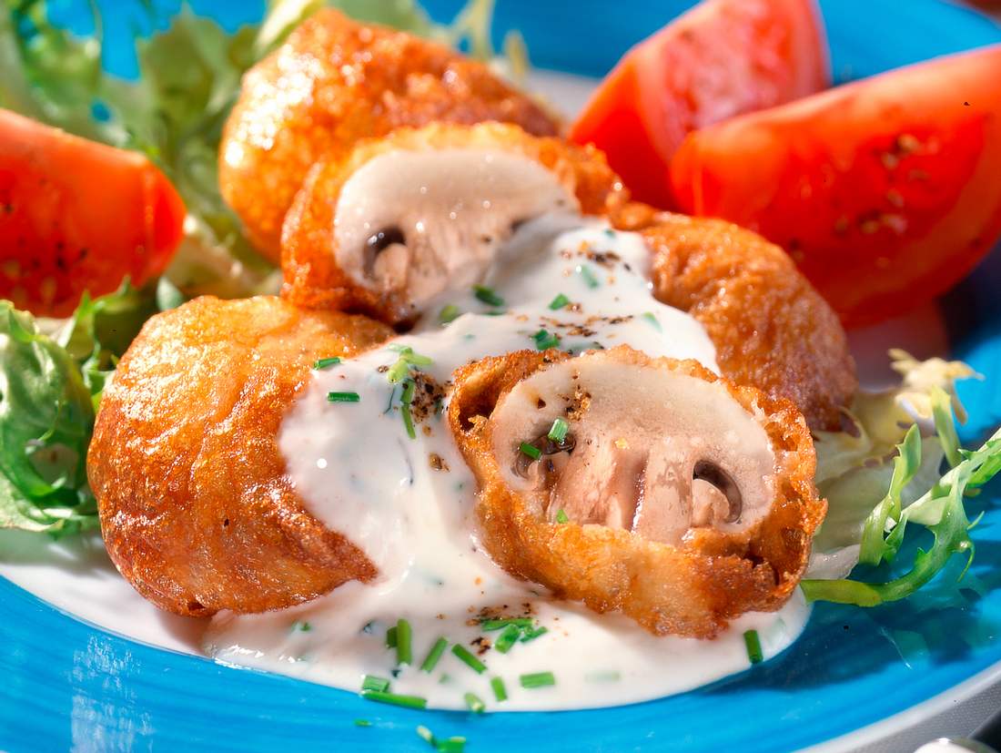 Champignons in Bierteig Rezept | LECKER Champignons in Bierteig Rezept | LECKER