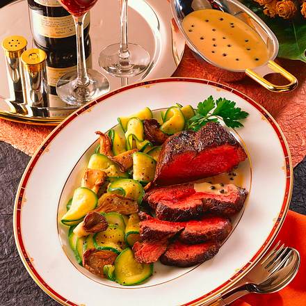 Chateaubriand mit Pfeffersoße Rezept Chateaubriand mit Pfeffersoße Rezept