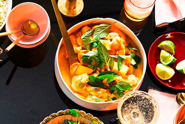 Cheerful Chicken-Curry mit Mango Rezept
