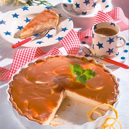 Cheese-Pie mit Karamell Rezept Cheese-Pie mit Karamell Rezept